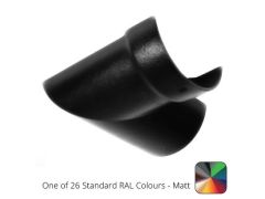 100mm (4") Half Round Cast Aluminium Gutter 90 Internal Angle - One of 26 Standard Matt RAL colours TBC 