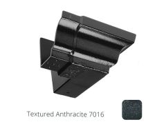 100 x 75mm (4"x3") Moulded Ogee Cast Aluminium 90 Degree External Angle - Textured Anthracite Grey RAL 7016 