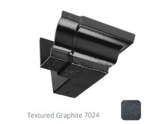 100 x 75mm (4"x3") Moulded Ogee Cast Aluminium 90 Degree External Angle - Textured Graphite Grey RAL 7024 