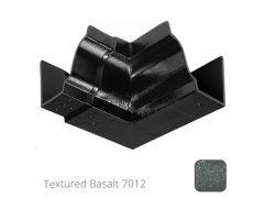 125x100 (5"x 4") Moulded Ogee Cast Aluminium 90 Degree Internal Angle - Textured Basalt Grey RAL 7012 