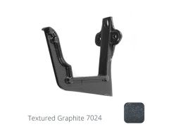 100 x 75mm (4"x3") Moulded Ogee Cast Aluminium Fascia Bracket - Textured Graphite Grey RAL 7024 