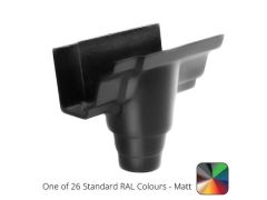 150x100mm (6"x4") Moulded Ogee Cast Aluminium 100mm Gutter Outlet - One of 26 Standard  RAL colours TBC 