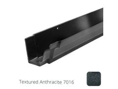125x100 (5"x 4") Moulded Ogee Cast Aluminium Gutter 1.83m length - Textured Anthracite Grey RAL 7016 