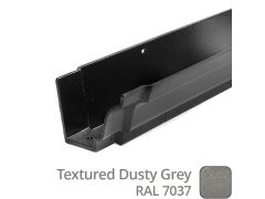 100 x 75mm (4"x3") Moulded Ogee Cast Aluminium Gutter 1.83m length - Textured Dusty Grey RAL 7037 - Buy online now from Rainclear Systems
