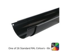 115mm (4.5") x 3m SnapFix Aluminium Half Round Gutter - One of 26 Standard Matt RAL colours TBC