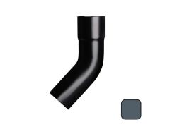 63mm (2.5") Swaged Aluminium Downpipe 135 Degree Bend without Ears - RAL 7016m Anthracite Grey