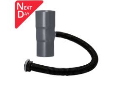 76mm (3") Swaged Aluminium Rainwater Divertors - RAL 7016M Anthracite Grey  -  From Rainclear Systems -  for next day delivery from stock