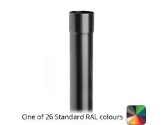 76mm (3") Round Swaged Aluminium Downpipe 3m long - One of 26 Standard Matt RAL colours TBC- Manufactured by Alumasc - buy online from Rainclear Systems
