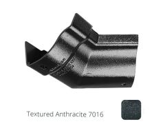 115mm (4.5") Victorian Ogee Cast Aluminium Gutter 135 Internal Angle - Textured Anthracite Grey RAL 7016 