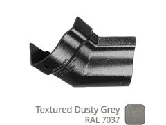 115mm (4.5") Victorian Ogee Cast Aluminium Gutter 135 Internal Angle - Textured Dusty Grey RAL 7037