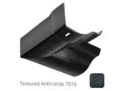 115mm (4.5") Victorian Ogee Cast Aluminium Gutter 90 Internal Angle - Textured Anthracite Grey RAL 7016 