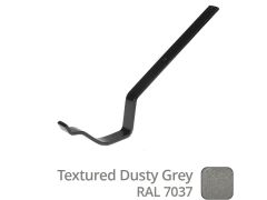 125mm (5") Victorian Ogee Cast Aluminium Gutter Top Fix Rafter Bracket - Textured Dusty Grey RAL 7037