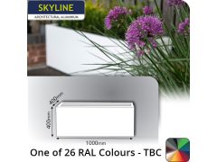 Skyline Aluminium Planter 1000x400x400(h)mm - One of 26 Standard Matt RAL colours TBC