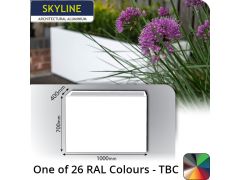 Skyline Aluminium Planter 400w x 700h x 1m - One of 26 Standard Matt RAL colours TBC - Buy online from Rainclear Systems