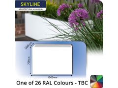 Skyline Aluminium Planter 1000x500x700(h)mm - One of 26 Standard Matt RAL colours TBC