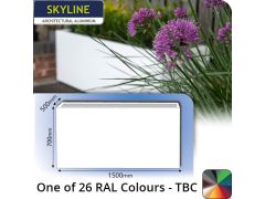 Skyline Aluminium Planter 1500x500x700(h)mm - One of 26 Standard Matt RAL colours TBC