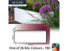 Skyline Aluminium Planter 1500x600x500(h)mm - One of 26 Standard Matt RAL colours TBC