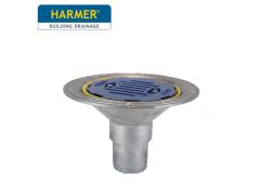 Harmer AV300 Aluminium flat Grate Flat Roof Outlet with Vertical 75mm (3") Spigot