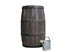 Barrel 270ltr water tank 105h x 60w with Brass Tap