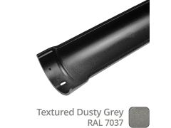 115mm (4.5") Beaded Half Round Cast Aluminium Gutter Length - 1.83m - Textured Dusty Grey RAL 7037