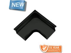 120x75mm Box Profile Black Coated Galvanised Steel 90degree External Gutter Angle