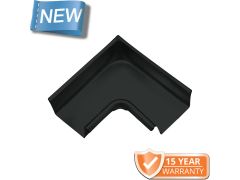 120x75mm Box Profile Black Coated Galvanised Steel 90degree Internal Gutter Angle