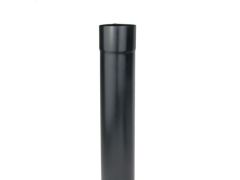 60mm Black Galvanised Steel Downpipe 3m Length