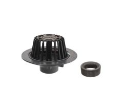 Harmer C200T - 4"BSP Thread Cast Iron Vertical Outlet with Dome Grate with reducer for 50mm (2") pipework