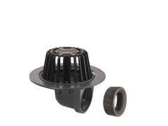 Harmer C290T - 4"BSP Thread Cast Iron 90deg Outlet with Dome Grate with reducer for 50mm (2") pipework