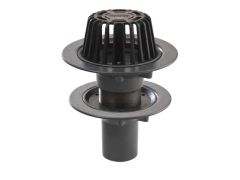 Harmer C400/D - 110mm Cast Iron Double Flange Vertical Outlet with Polypyrene Dome Grate