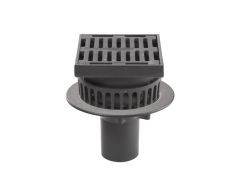 Harmer C400/ESD - 110mm Cast Iron Vertical Outlet, Extension Piece & Adjustable Square Grate