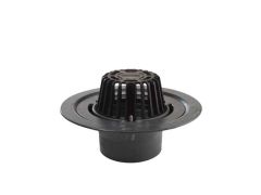 Harmer C400LT - Large Sump 4"BSP Thread Cast Iron Vertical Outlet with Polypyrene Dome Grate