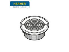 150mm Circular Concentric Ring Grate Stainless Steel with Trap - Direct Fix