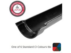 115mm (4.5") Beaded Half Round Cast Iron Gutter 1.83m Length - One of 6 CI Standard RAL Colours TBC
