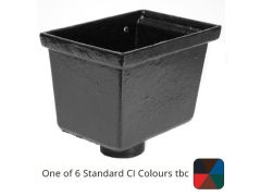 100mm (4") Cast Iron Large Rectangular Hopper - One of 6 CI Standard RAL Colours TBC