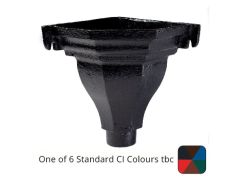 100mm (4") Cast Iron Fluted Corner Hopper - One of 6 CI Standard RAL Colours TBC