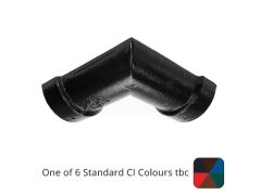115mm (4.5") Half Round Cast Iron 90 degree Gutter Angle - One of 6 CI Standard RAL Colours TBC