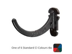 A cast iron half round gutter fascia bracket designed for fixing to a solid timber or PVCu fascia board, these are to be fixed at 900mm intervals

