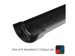 115mm (4.5") Half Round Cast Iron Gutter 1.83m Length - One of 6 CI Standard RAL Colours TBC