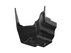 100x75 (4"x 3") Moulded Cast Iron 135 Internal Gutter Angle - Painted Black