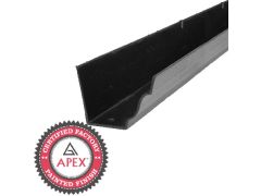 125x100mm (5"x 4") x 1.83m Moulded Ogee Cast Iron Gutter - Black