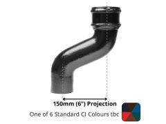 100mm (4") Cast Iron Downpipe Offset 150mm (6") Projection - One of 6 CI Standard RAL Colours TBC