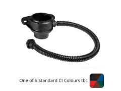 Right-hand exit 65mm (2.5") Cast Iron Downpipe Rainwater Divertor - One of 6 CI Standard RAL Colours TBC
