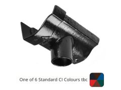 125mm (5") Victorian Ogee Cast Iron 75mm (3") Gutter Outlet - One of 6 CI Standard RAL Colours TBC