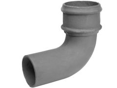 65mm (2.5") Cast Iron 90 degree Bend without Ears - Primed