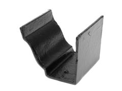 125x100 (5"x 4") Moulded Cast Iron Gutter Union - Black