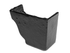 100x75 (4"x 3") Moulded Cast Iron Left Hand Internal Stopend - Black