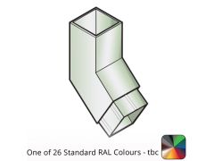 75x75mm Flushjoint Aluminium Square Downpipe 135 Degree Bend - One of 26 Standard Matt RAL colours TBC