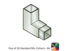 75x75mm Flushjoint Aluminium Square Downpipe 92.5 Degree Bend - One of 26 Standard Matt RAL colours TBC 