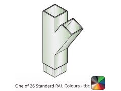75x75mm Flushjoint Aluminium Square Downpipe Branch 135 Degree - One of 26 Standard Matt RAL colours TBC